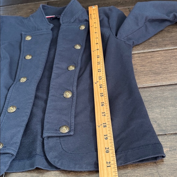 Tommy Hilfiger military-inspired band jacket in a navy blue - Picture 8 of 9